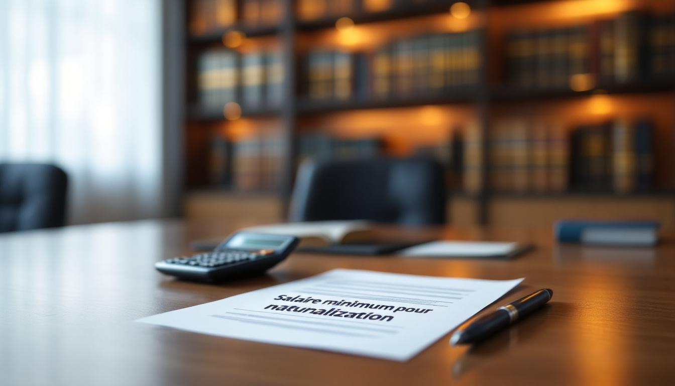 Salaire minimum pour naturalisation et conditions de revenus