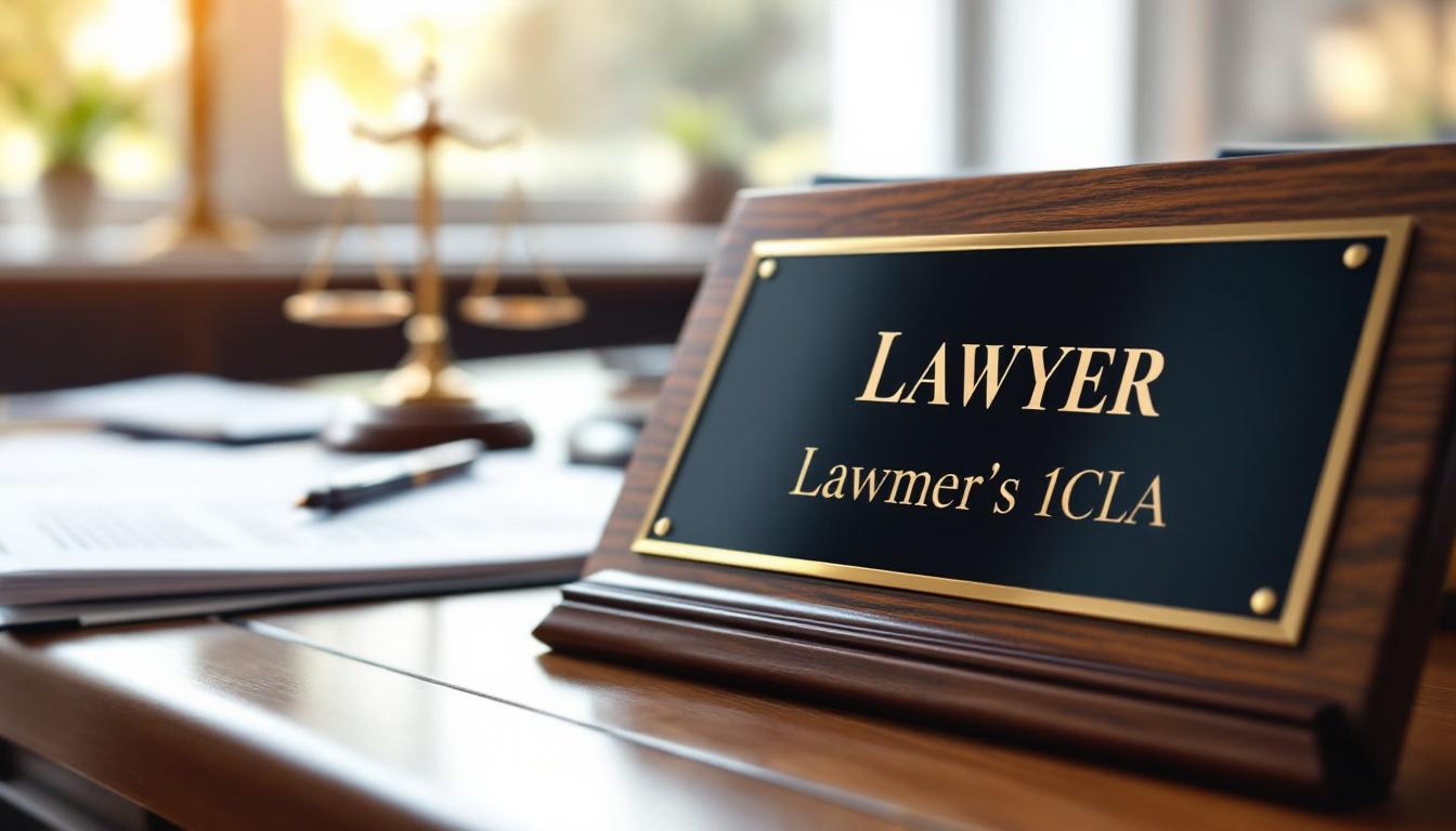 Plaque professionnelle pour avocat : éléments juridiques essentiels